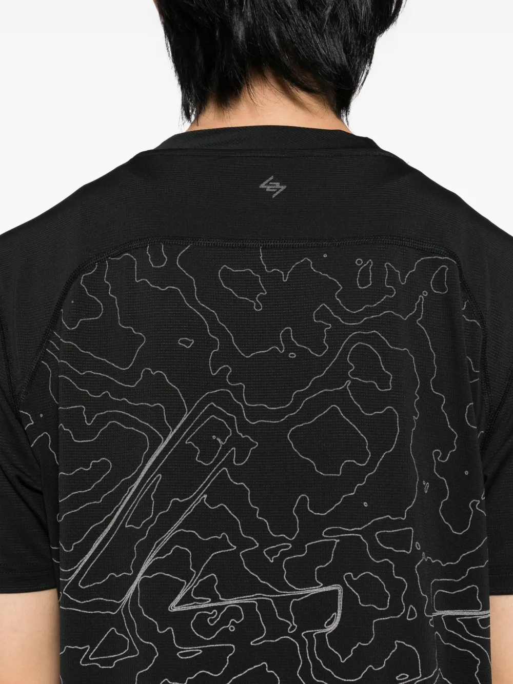 Represent 247 Contour Run T-shirt In Black