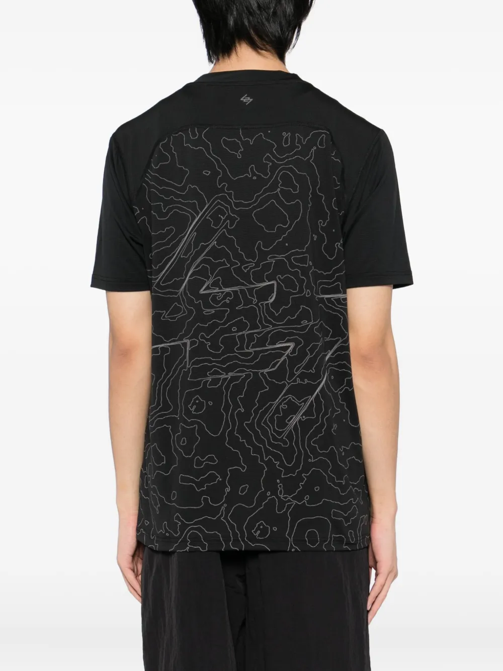 Represent 247 Contour Run T-shirt In Black
