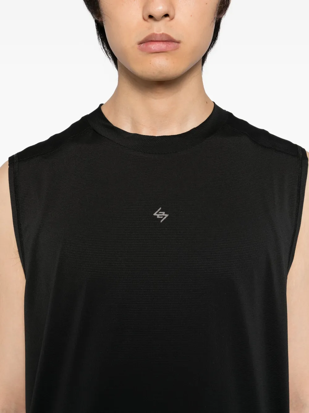 REPRESENT 247 Tanktop met logodetail Zwart