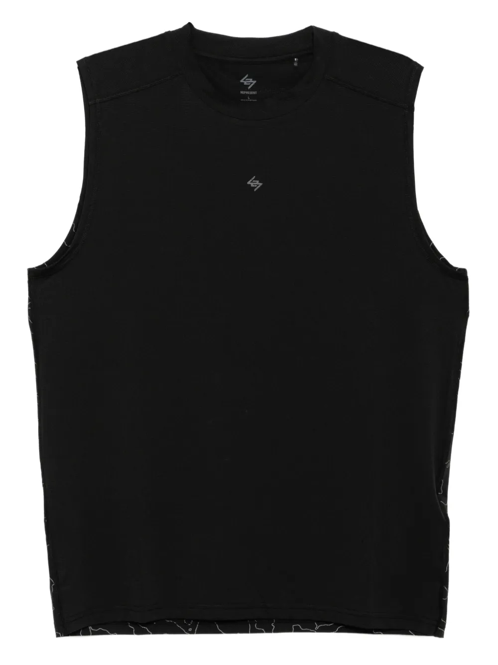 REPRESENT 247 logo-detail tank top | Black | Image 1