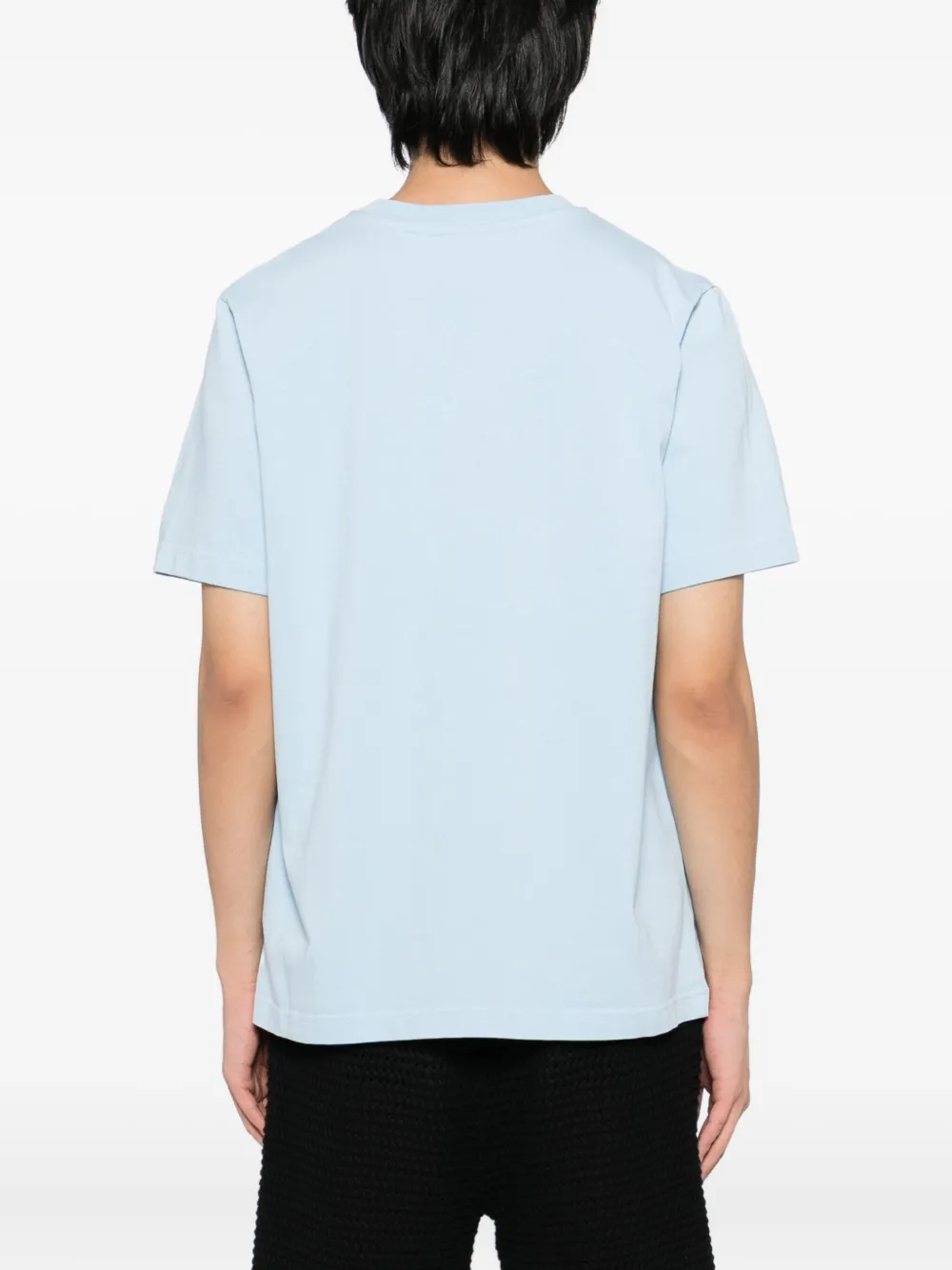 Casablanca T-shirt met Montagne-patch Blauw