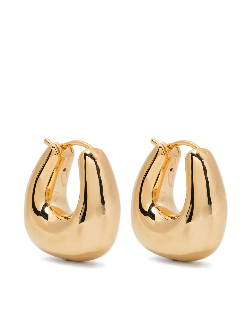 sculpted pebble-shape earrings