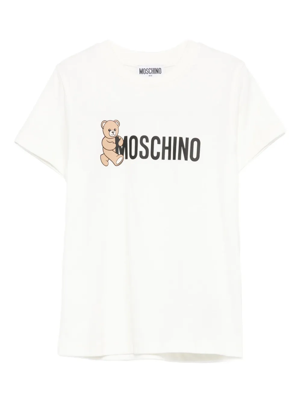 Moschino Kids teddy-print T-shirt Wit