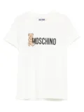 Moschino Kids teddy-print T-shirt - White
