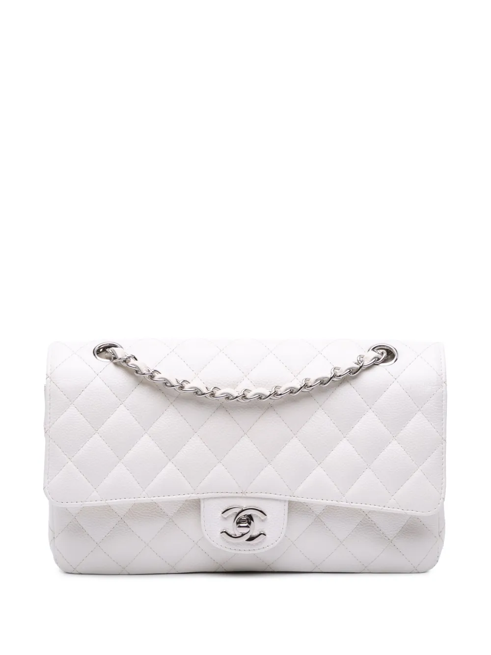 CHANEL Pre-Owned 2005-2006 Medium Classic Caviar Double Flap shoulder CHANEL Pre-Owned 2005-2006 Medium Classic Caviar Double Flap shoulder