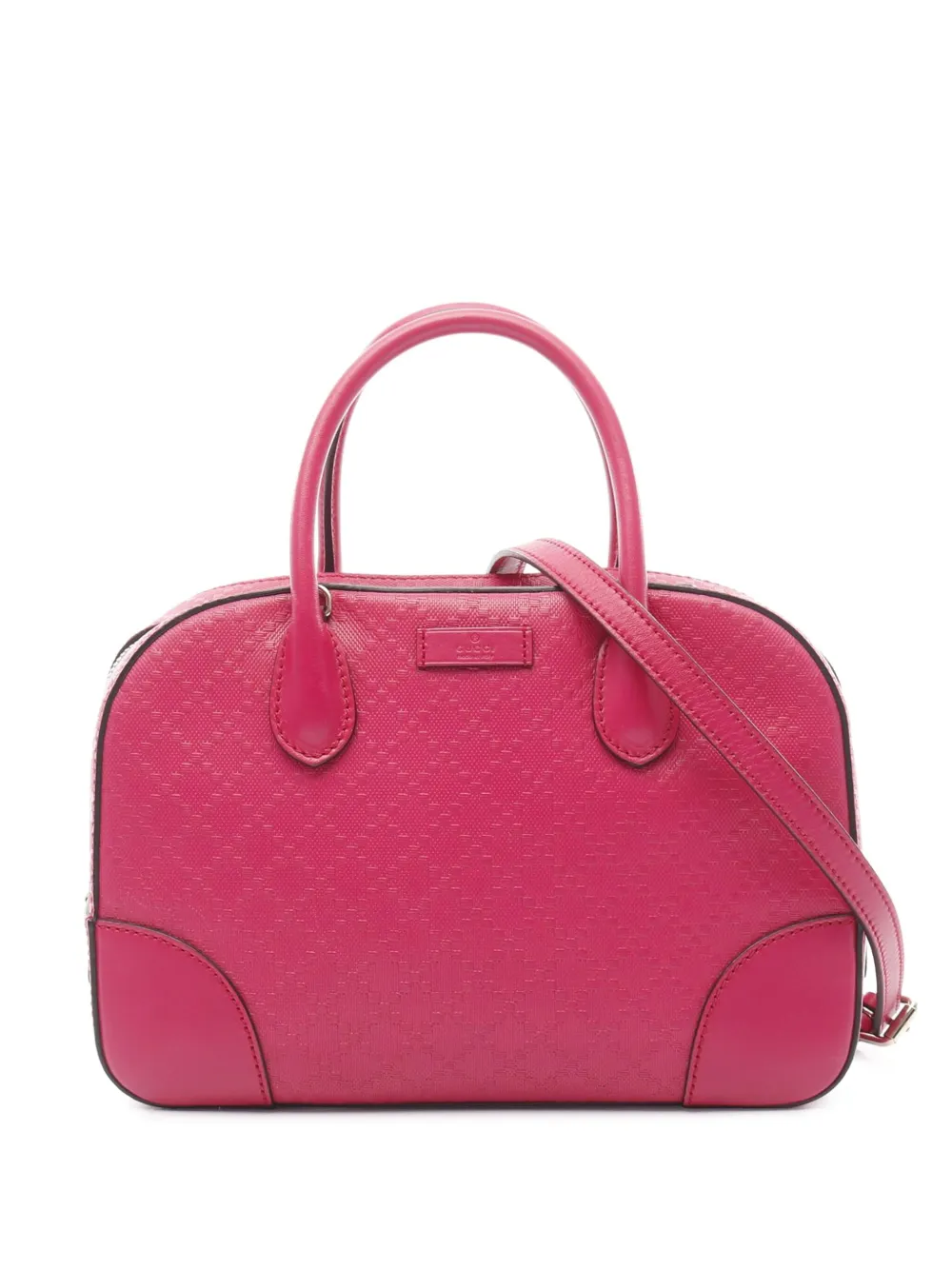 Gucci Pre-Owned 2016-2025 Diamante Bright サッチェルバッグ - ピンク Gucci Pre-Owned 2016-2025 Diamante Bright サッチェルバッグ - ピンク