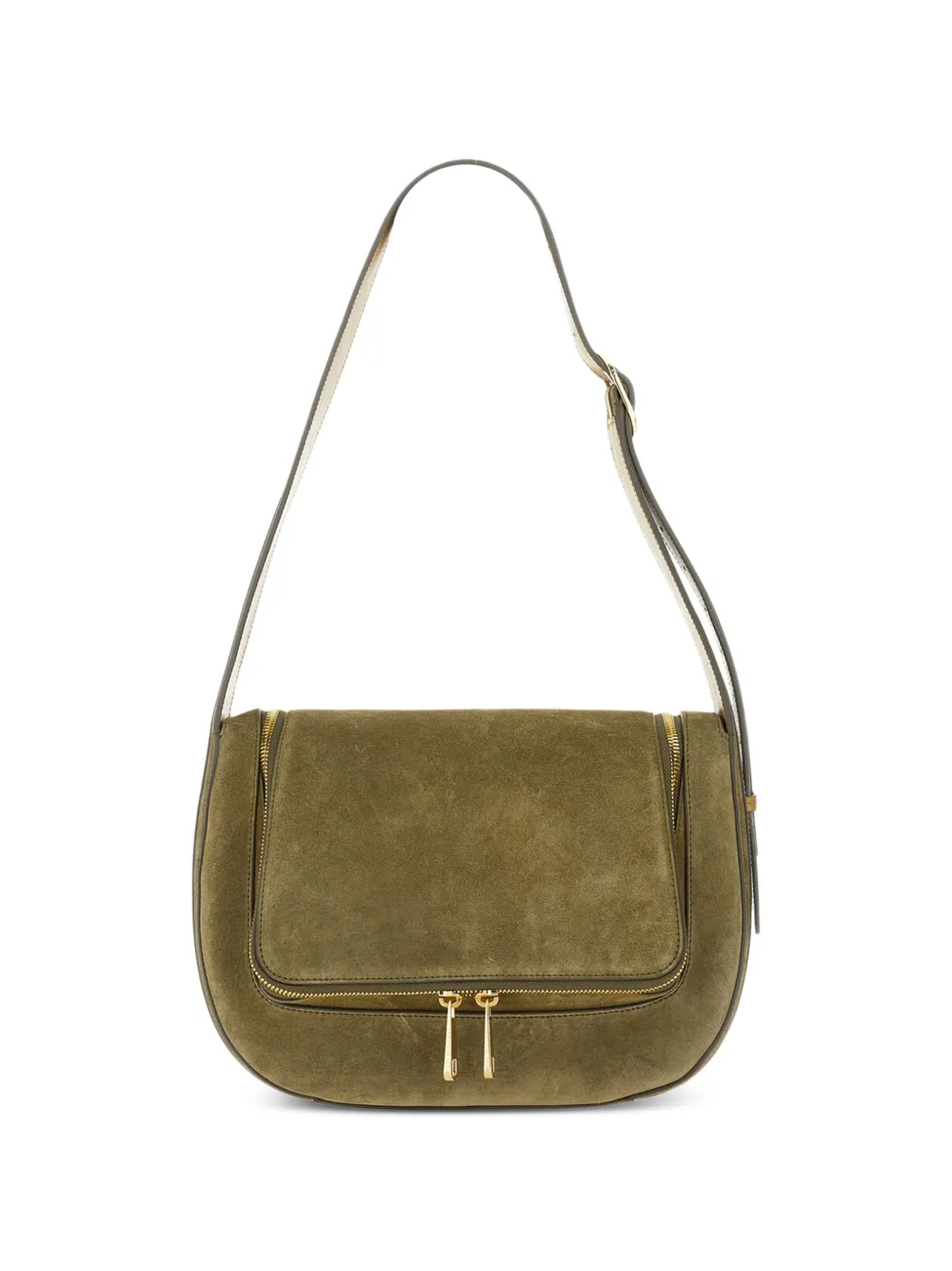 Anya Hindmarch Borsa a spalla in pelle scamosciata - Verde