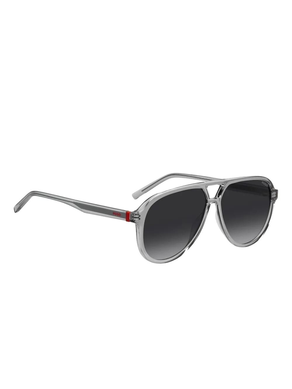 BOSS double-bridge pilot-frame sunglasses Grijs