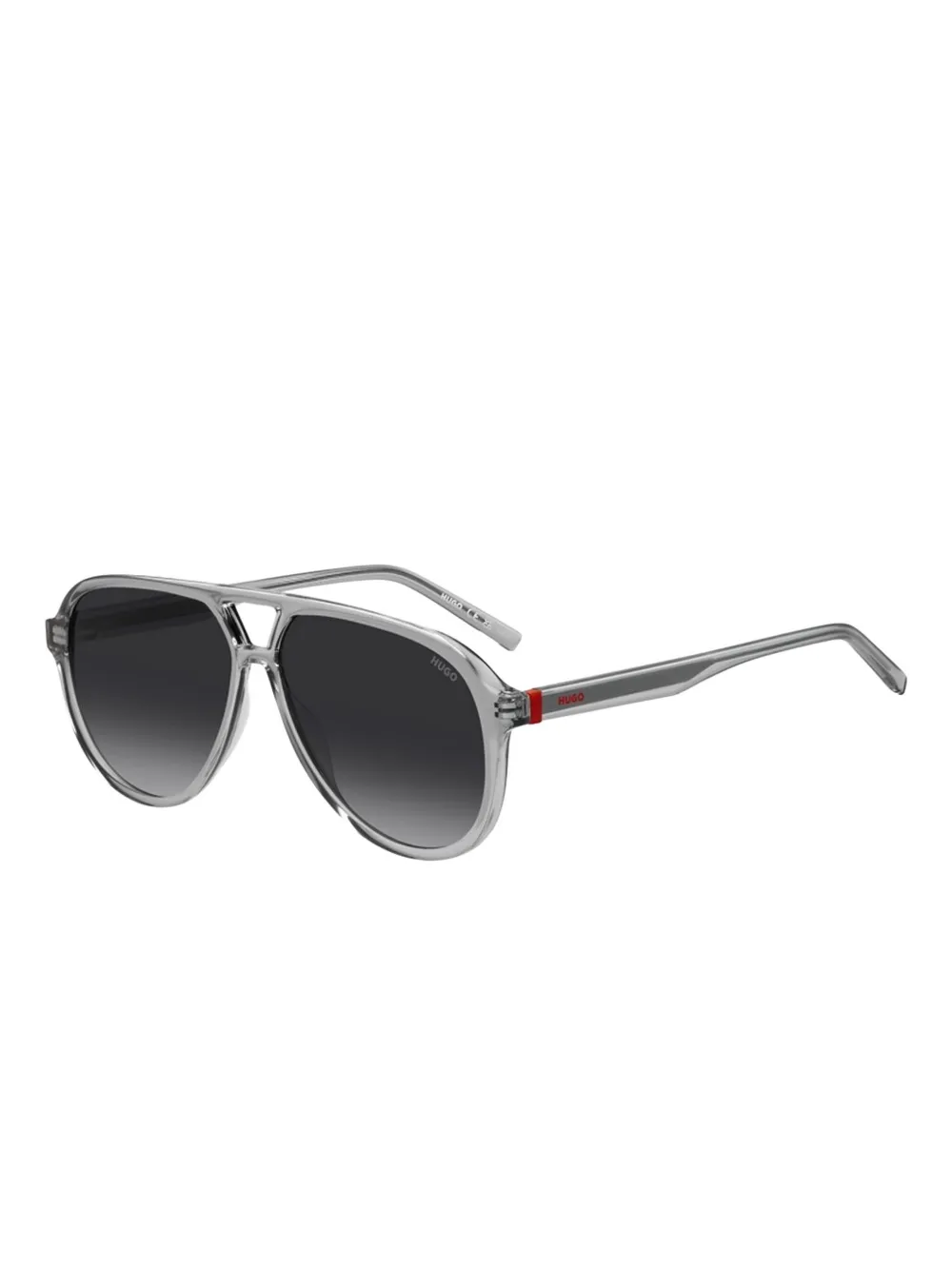 BOSS double-bridge pilot-frame sunglasses Grijs
