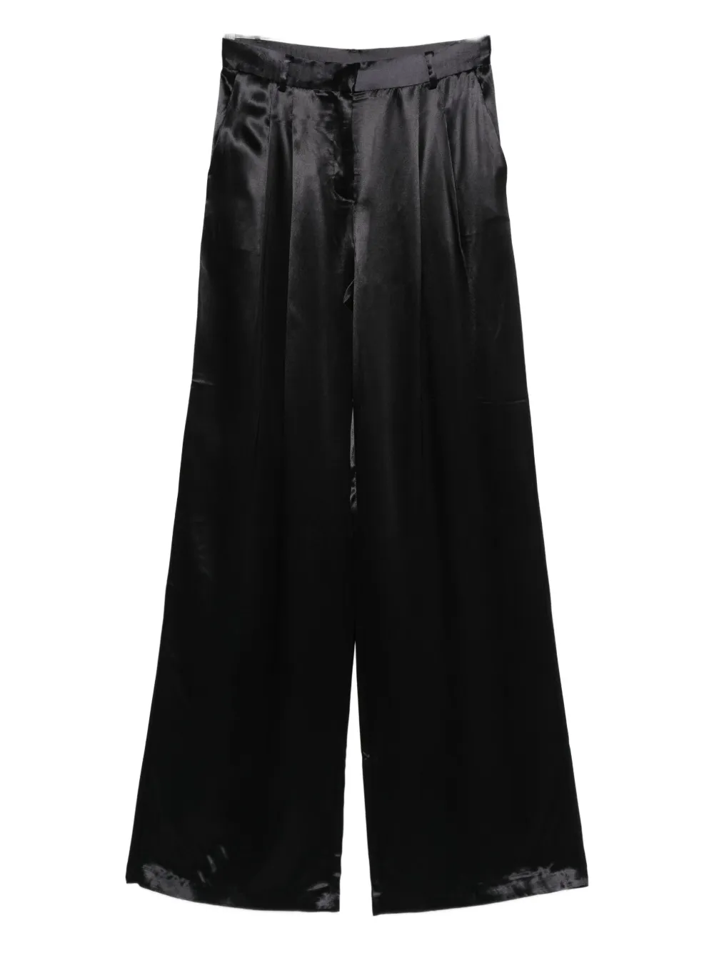 The Andamane Pleat-detail Trousers In Black