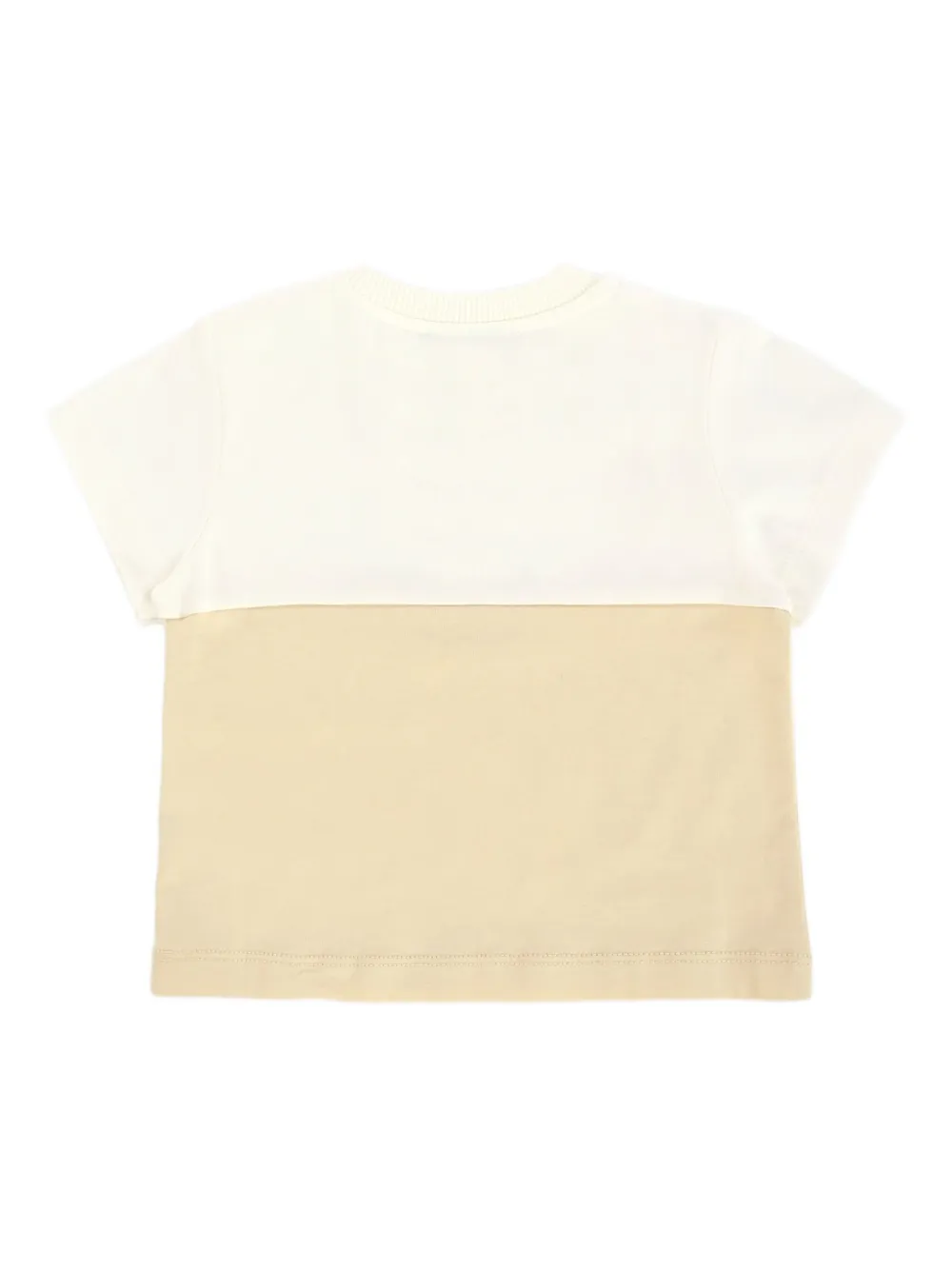 Moschino Kids Tweekleurig T-shirt Beige
