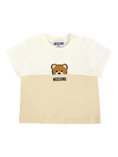 Moschino Kids two-tone t-shirt