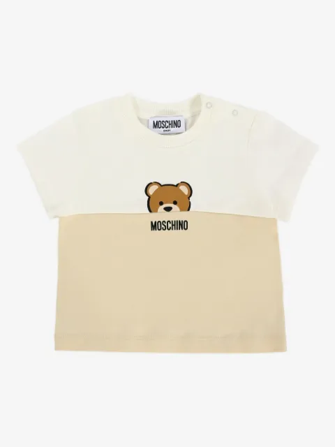 Moschino Kids playera con diseño de dos tonos