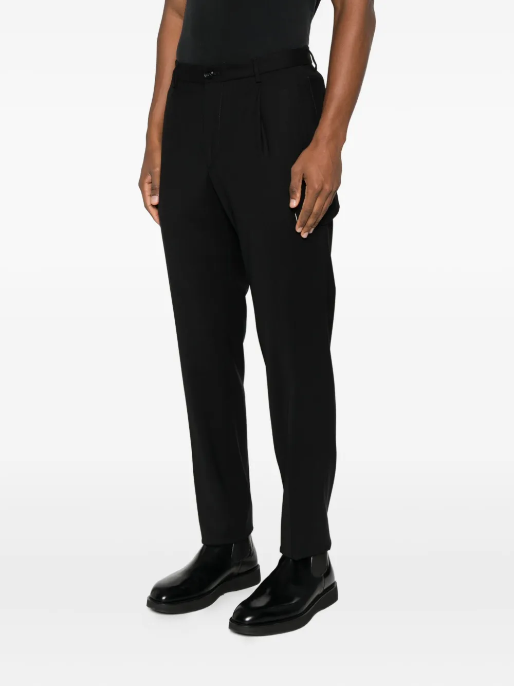 Tagliatore Cargo broek met geplooid detail Zwart