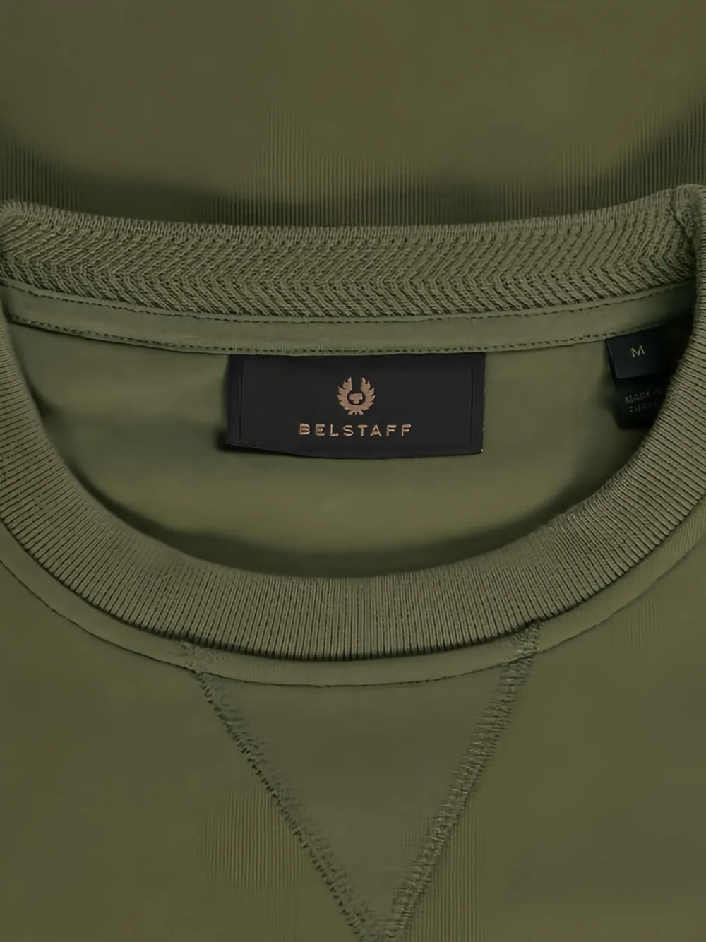 Belstaff sweater met logopatch Groen