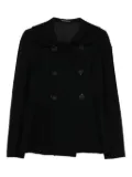 Yohji Yamamoto Pre-Owned 2000s double-breasted wool-blend jacket - Black