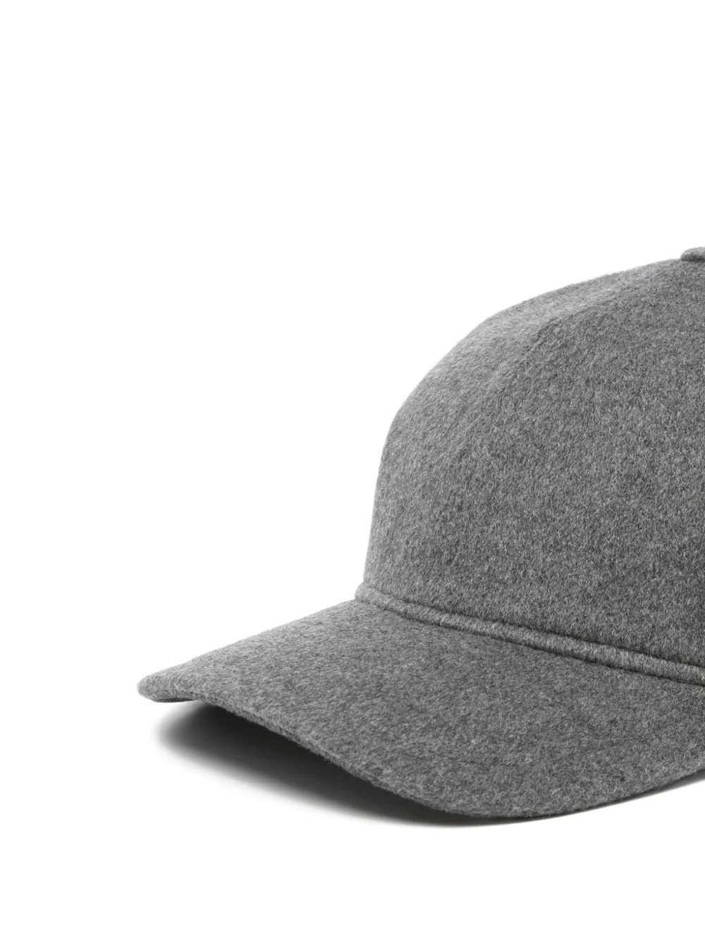 Tagliatore Felt Baseball Cap In Gray