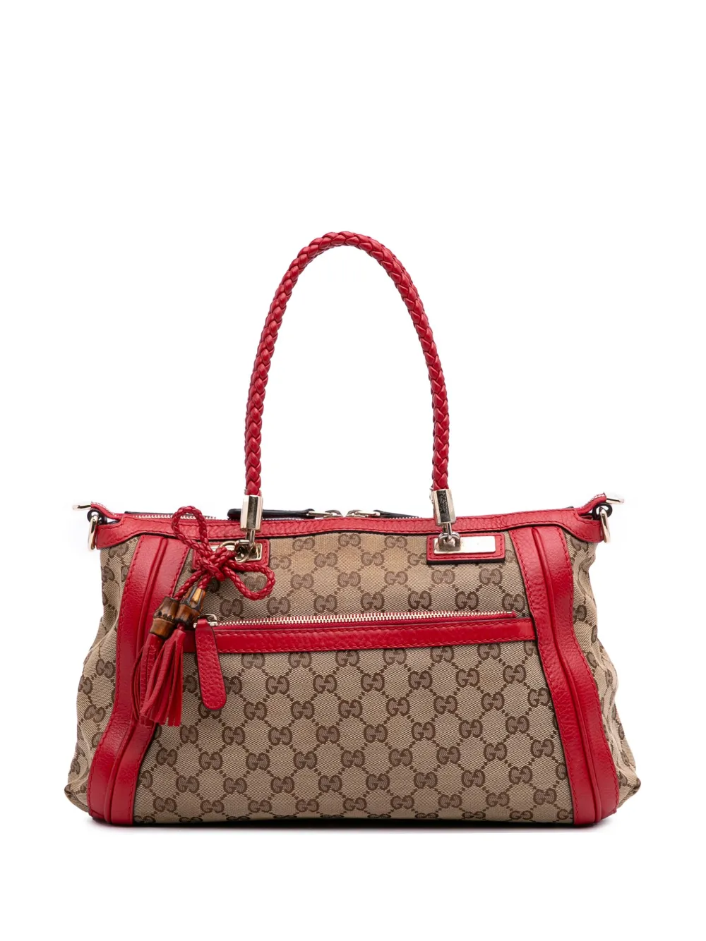 Gucci Pre-Owned 2016-2025 GGキャンバス ベラ サッチェルバッグ - ブラウン Gucci Pre-Owned 2016-2025 GGキャンバス ベラ サッチェルバッグ - ブラウン