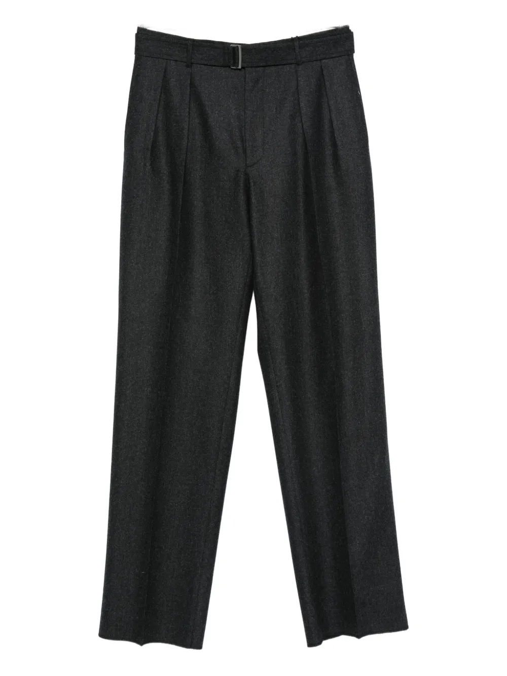 Tagliatore Pleated Belted Trousers In Black