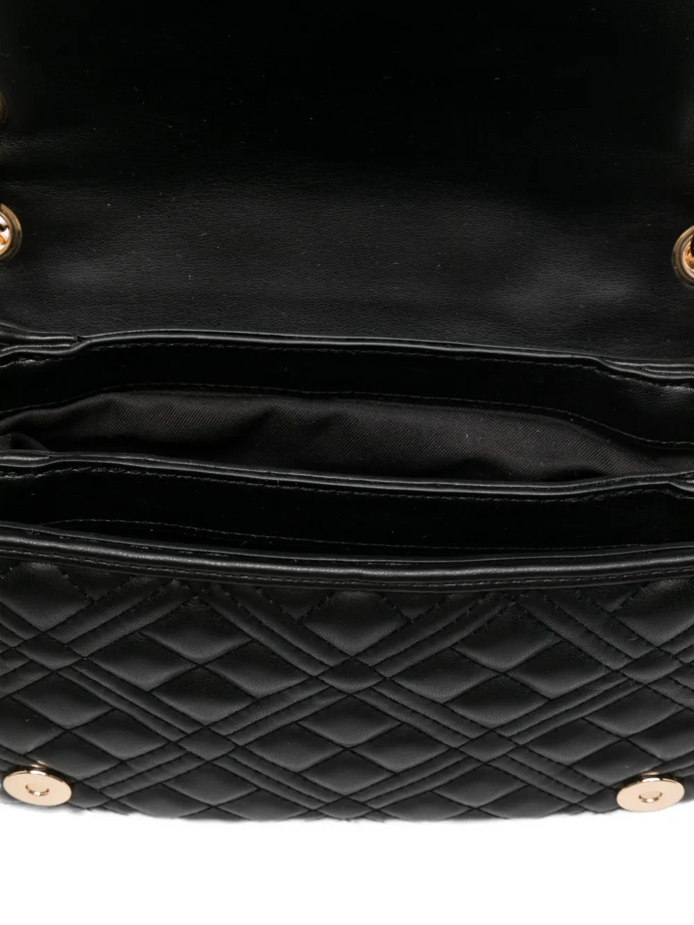 Love Moschino Schoudertas met logoplakkaat Zwart