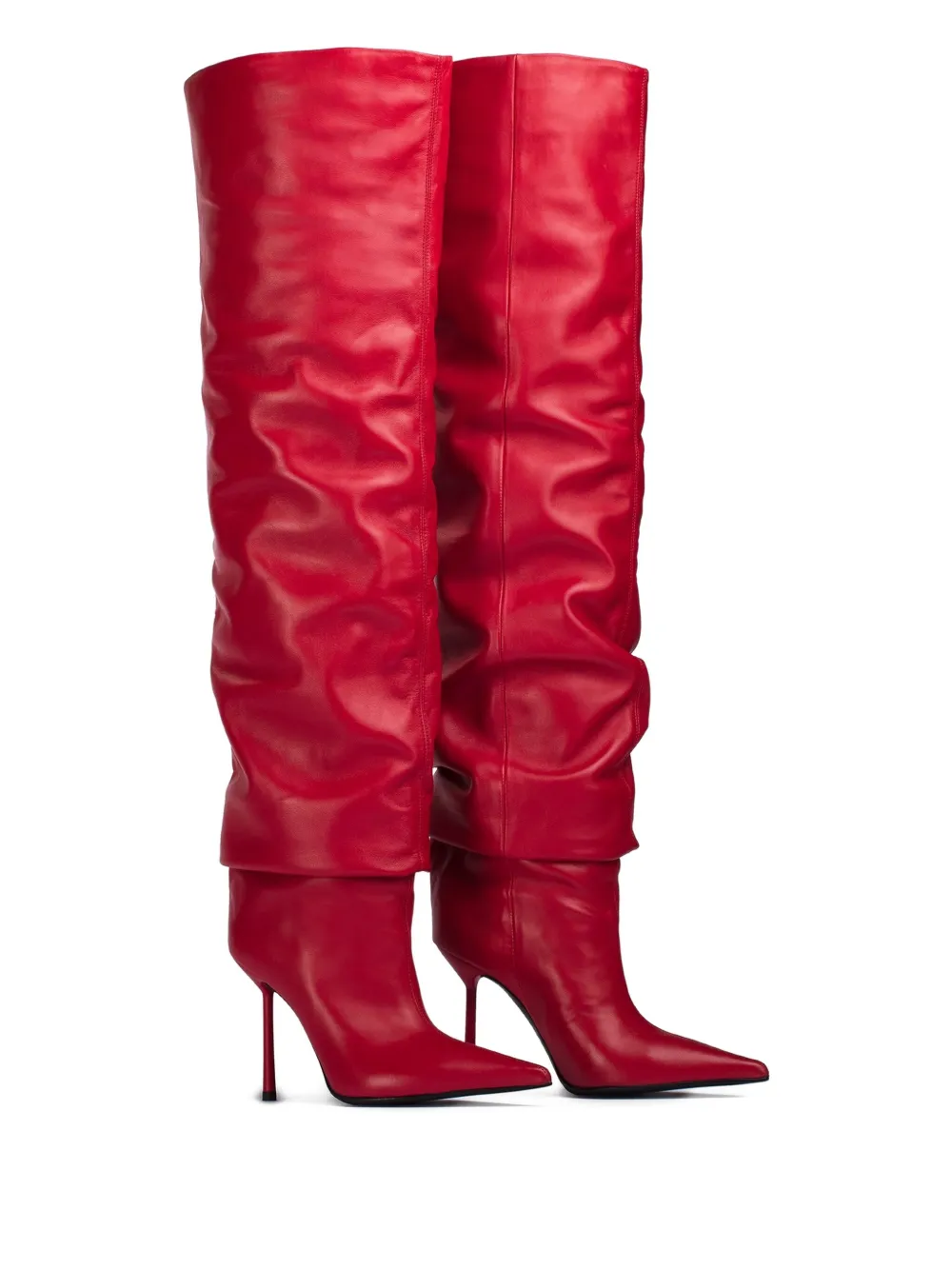 Le Silla 100mm Bella slouchy pointed-toe boots Red