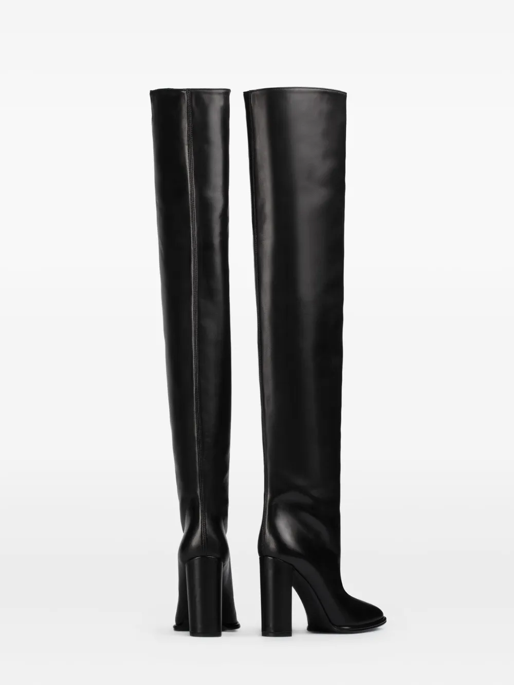 Le Silla 110mm Elsa block-heel leather boots Black