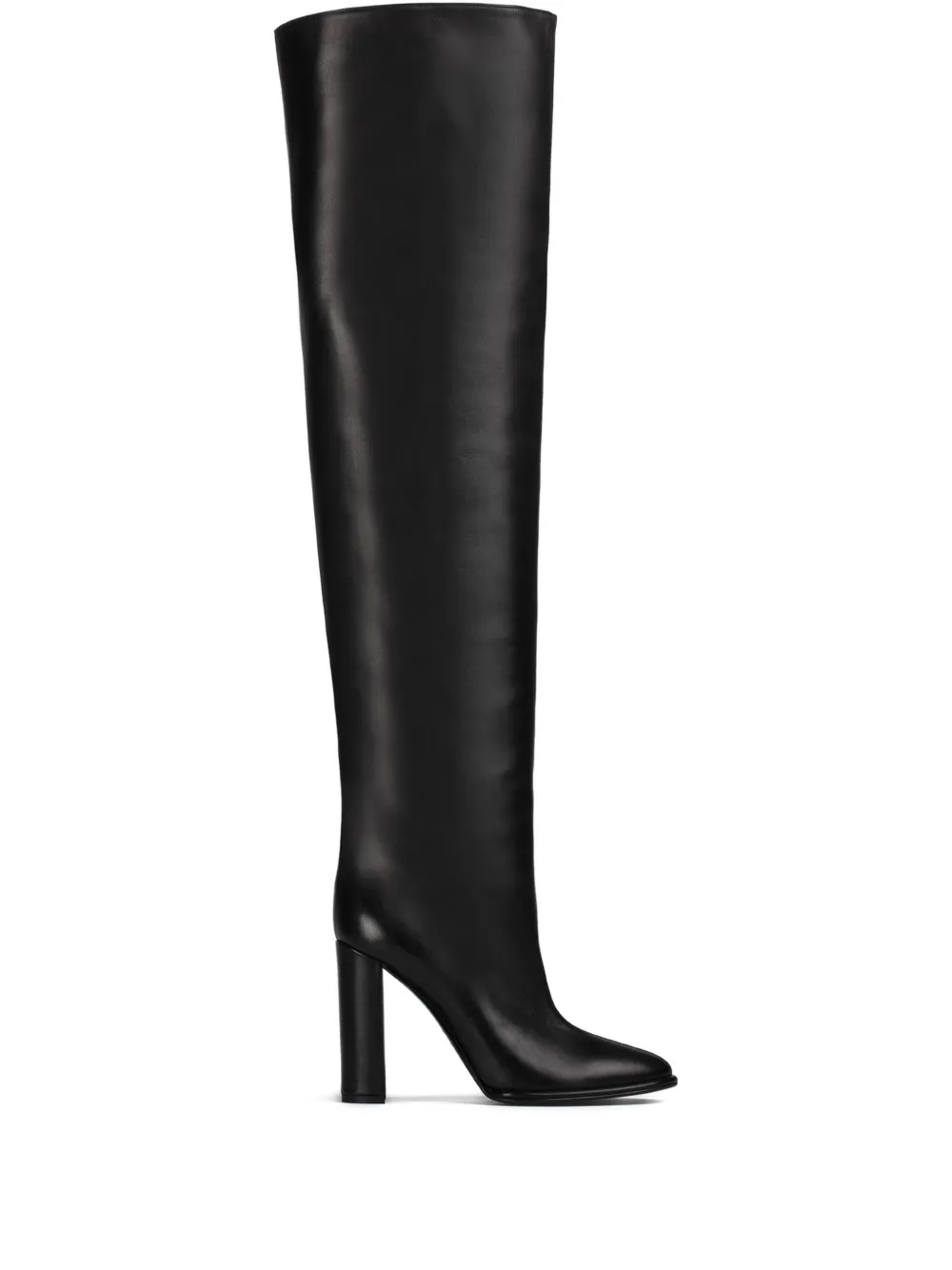Le Silla 110mm Elsa block-heel leather boots Black