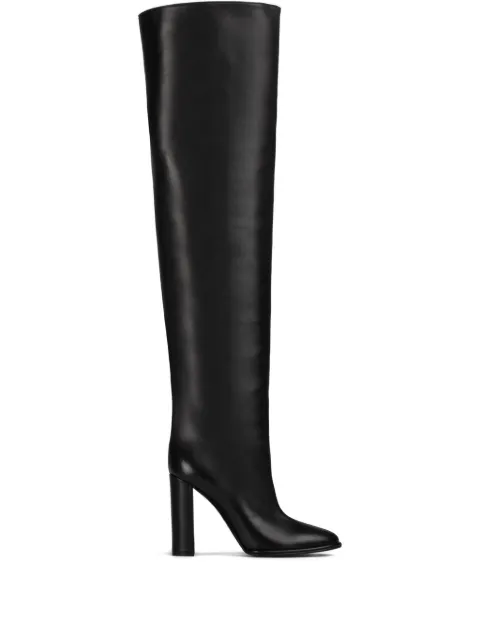 Le Silla 110mm Elsa block-heel leather boots