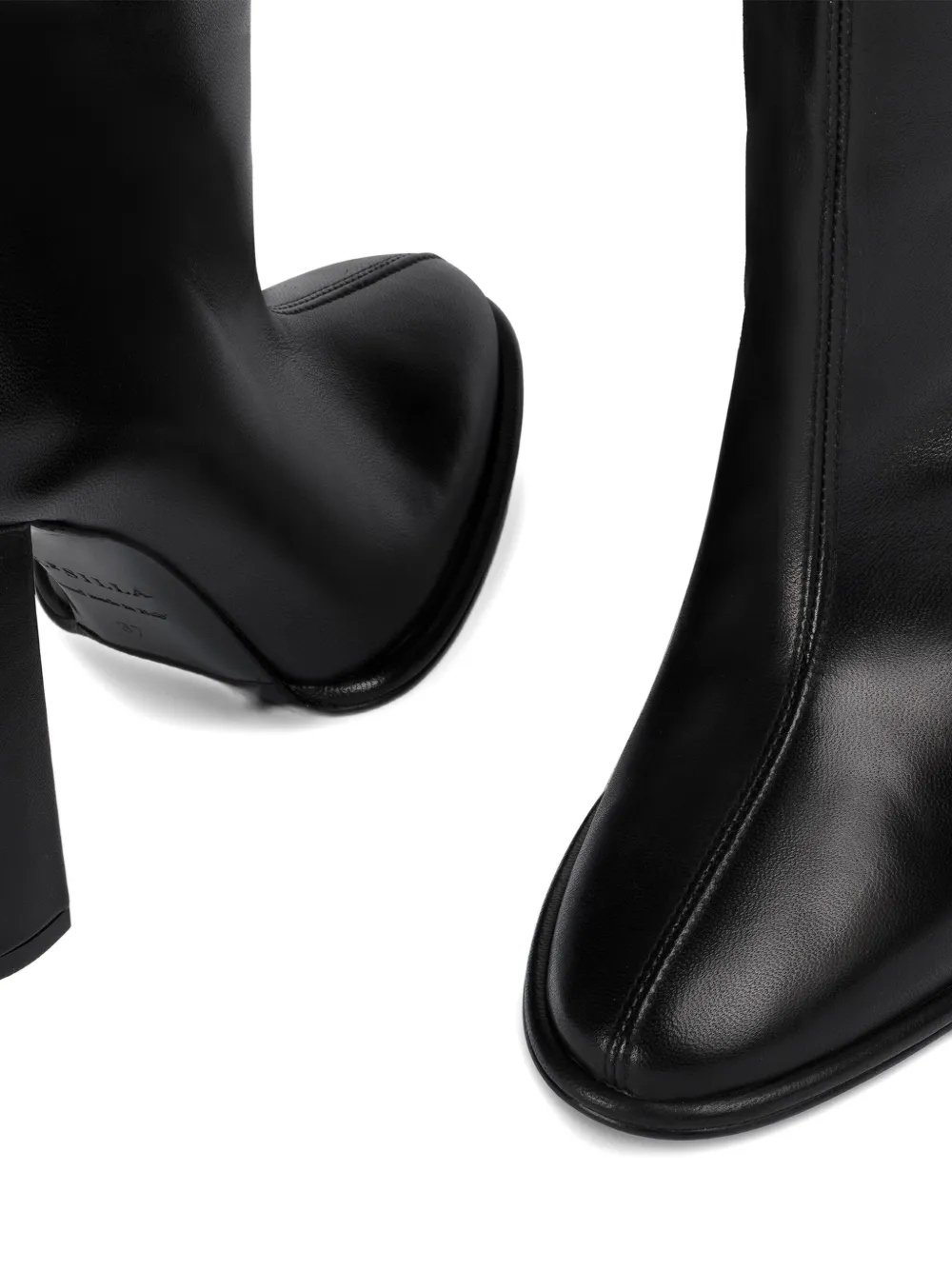Le Silla 110mm Elsa block-heel leather boots Black