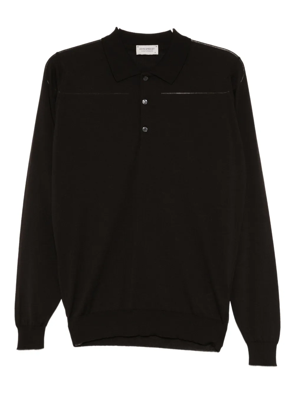 John Smedley Dorset poloshirt Bruin