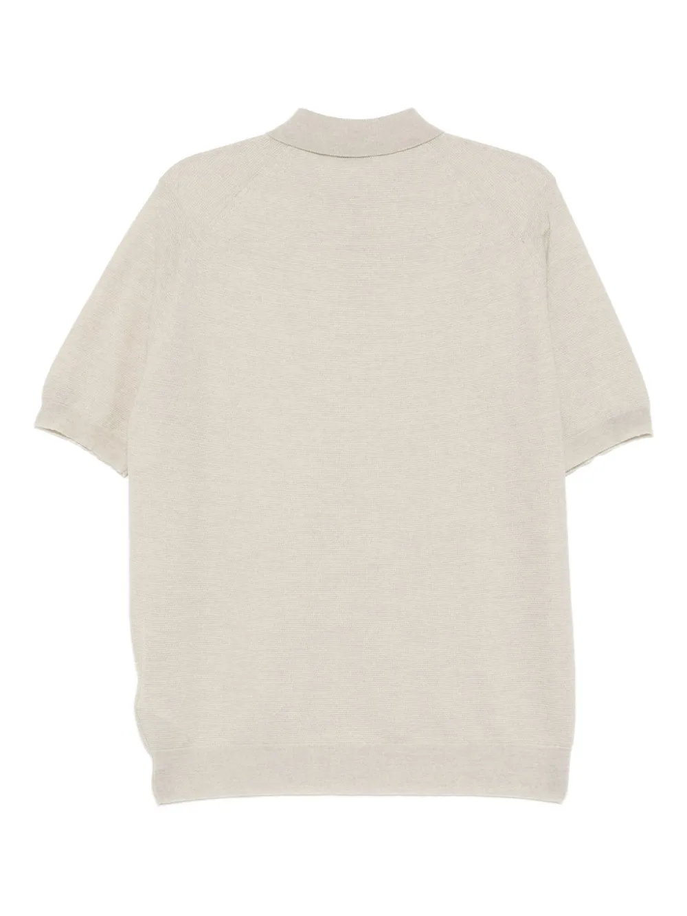 John Smedley Poloshirt van merino - Beige