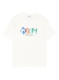 MSGM Kids logo-print cotton T-shirt - Neutrals