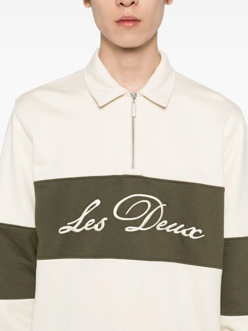 Les Deux Cory Rugby sweater Beige