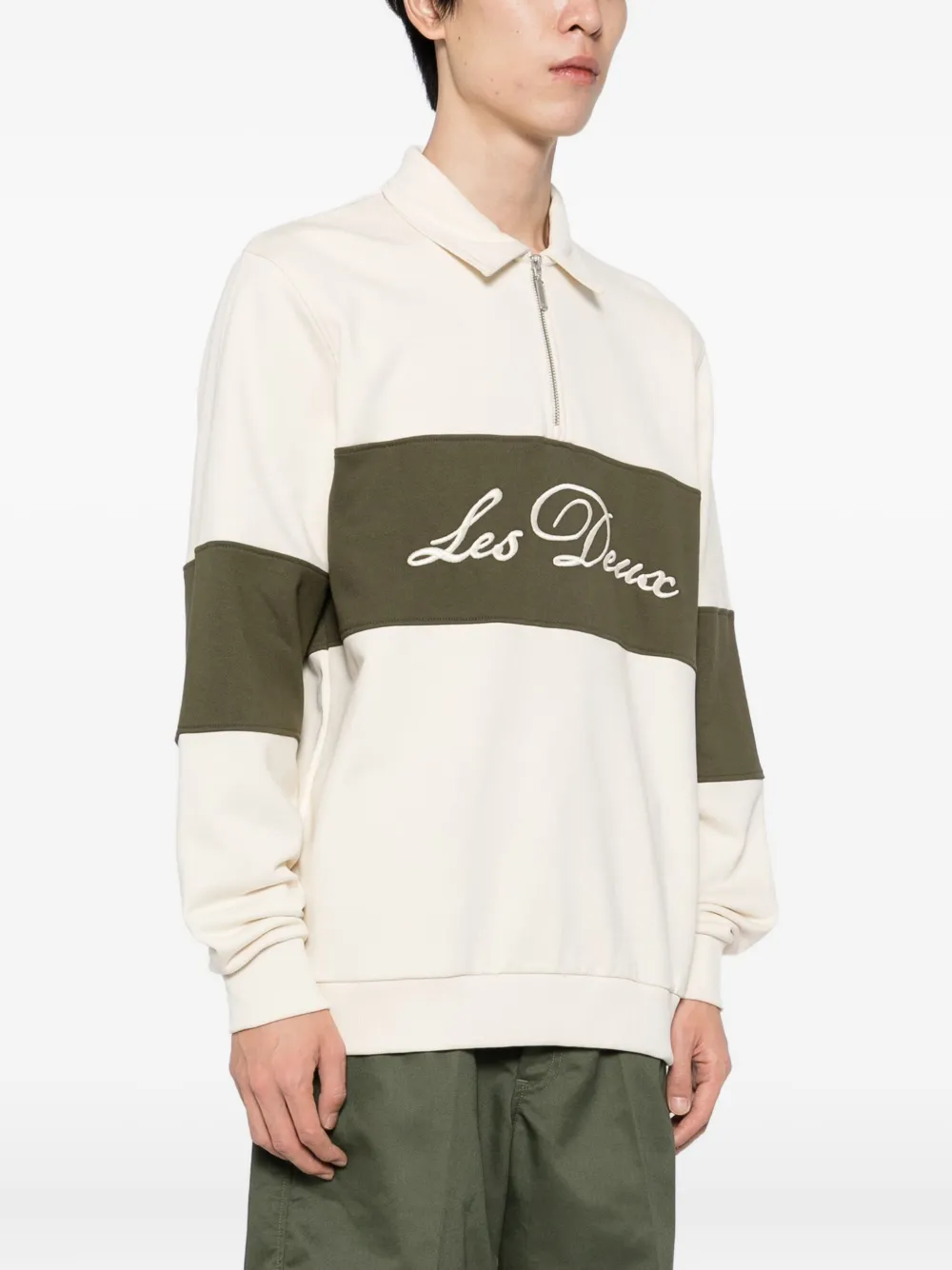 Les Deux Cory Rugby sweater Beige