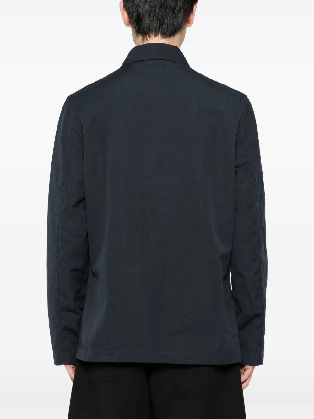 Universal Works Bakers Linen Jacket In Blue