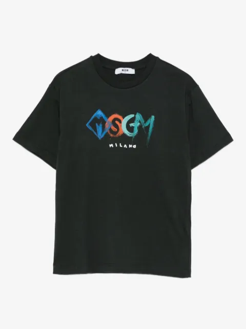 MSGM Kids T-shirt med logotryk