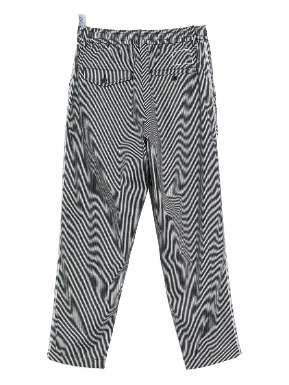 Universal Works pleated cotton trousers - Zwart