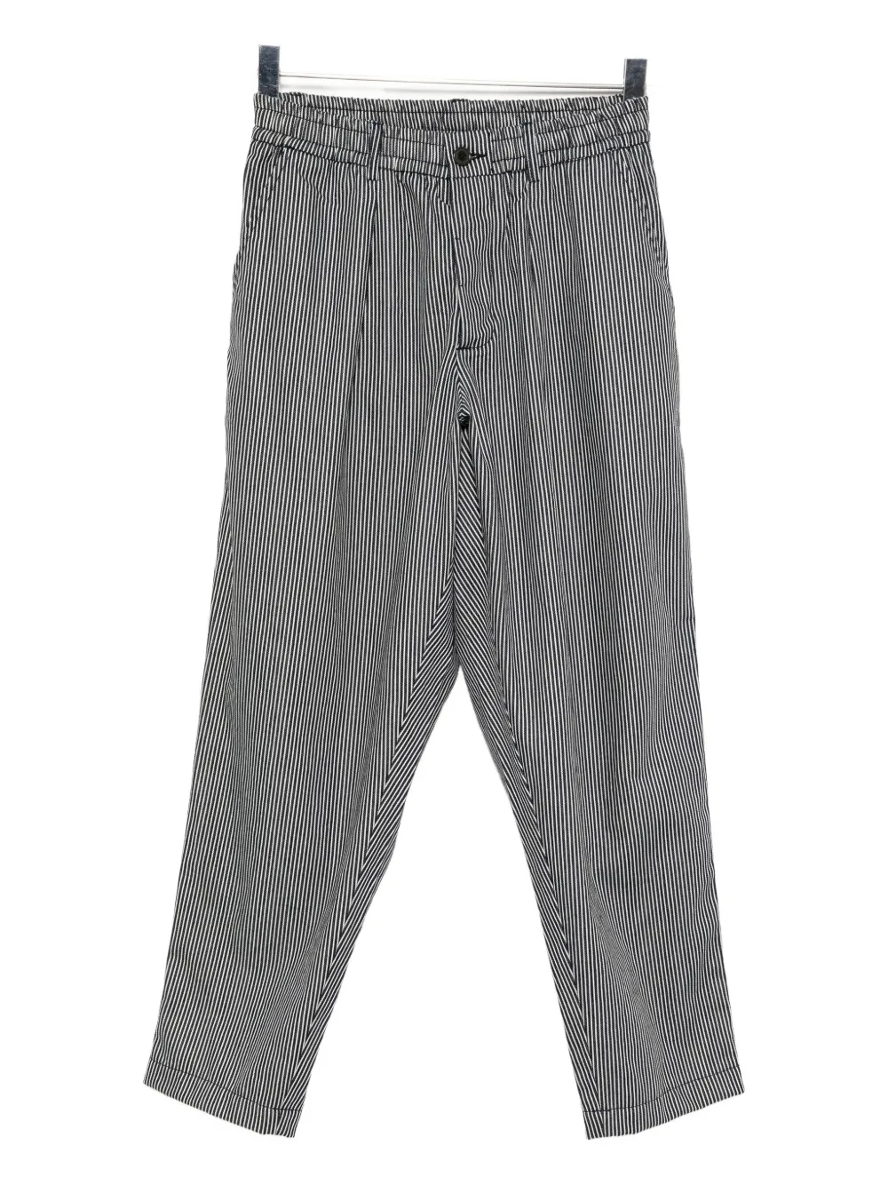 Universal Works Pleated Cotton Trousers In Gray