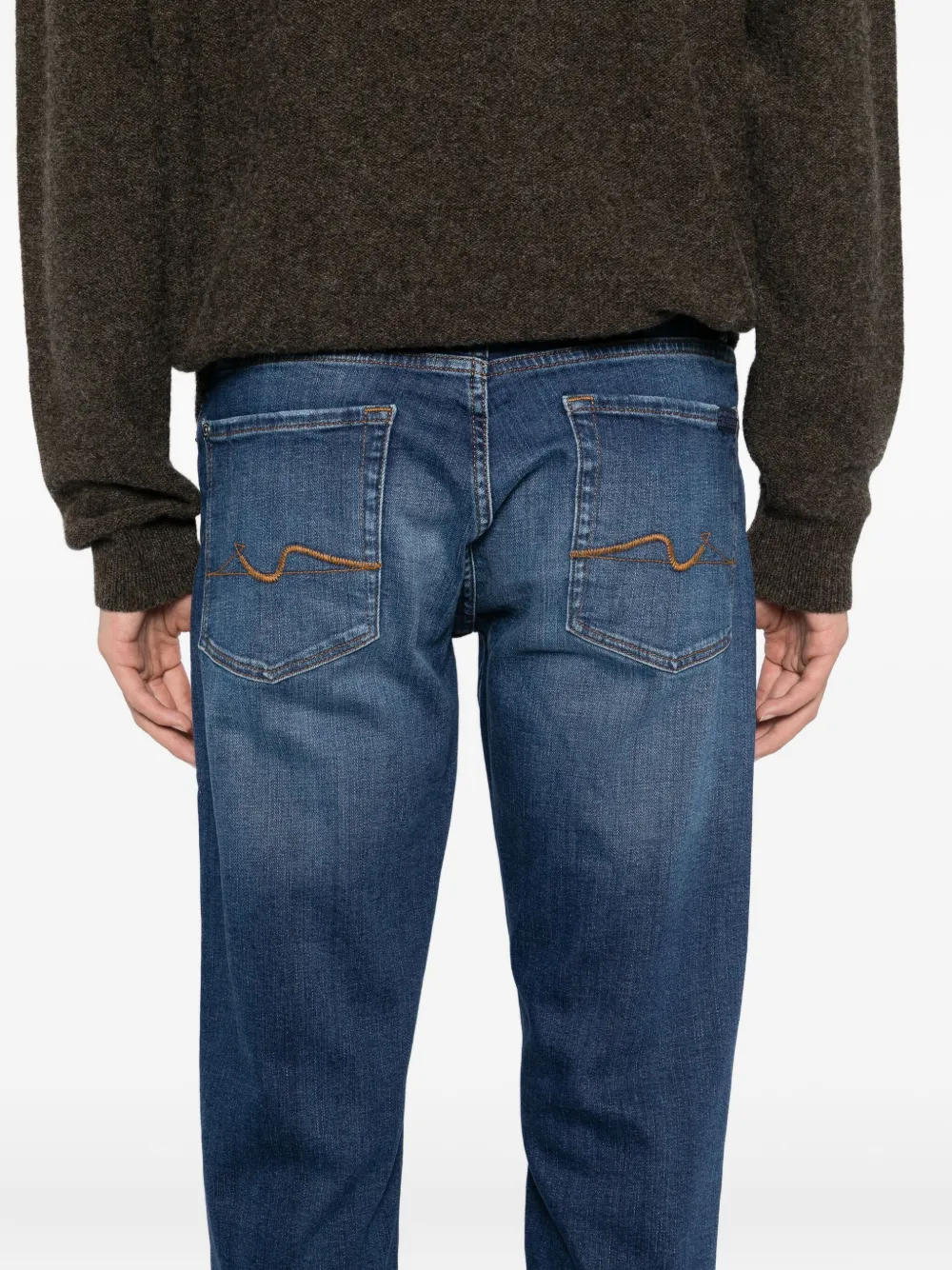 7 For All Mankind Jeans met vijf zakken Blauw