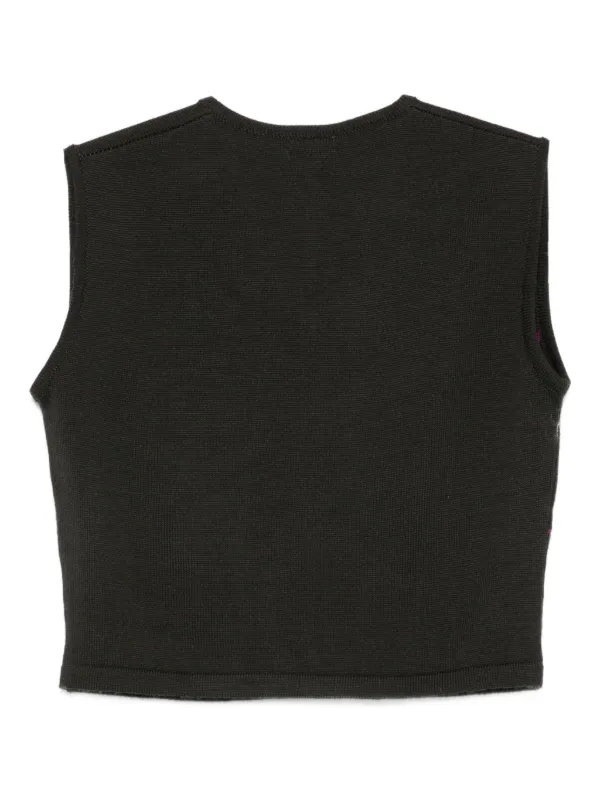 Printed Vest Blue Martine Rose Vest Pleasures Onyx Sleeveless Logo