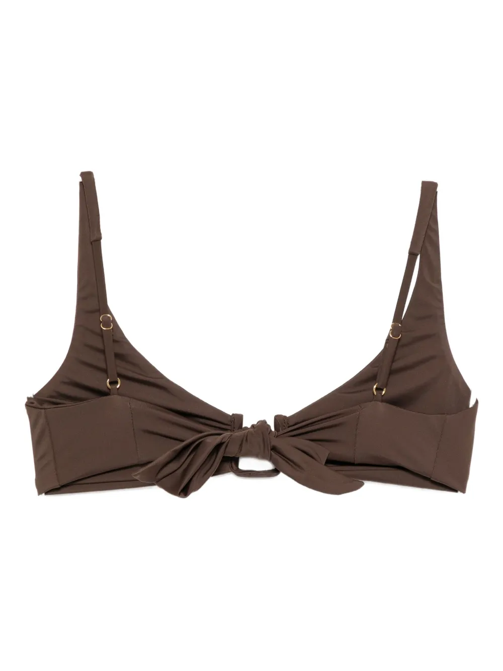 Away That Day Palma Bikini Top In Brown
