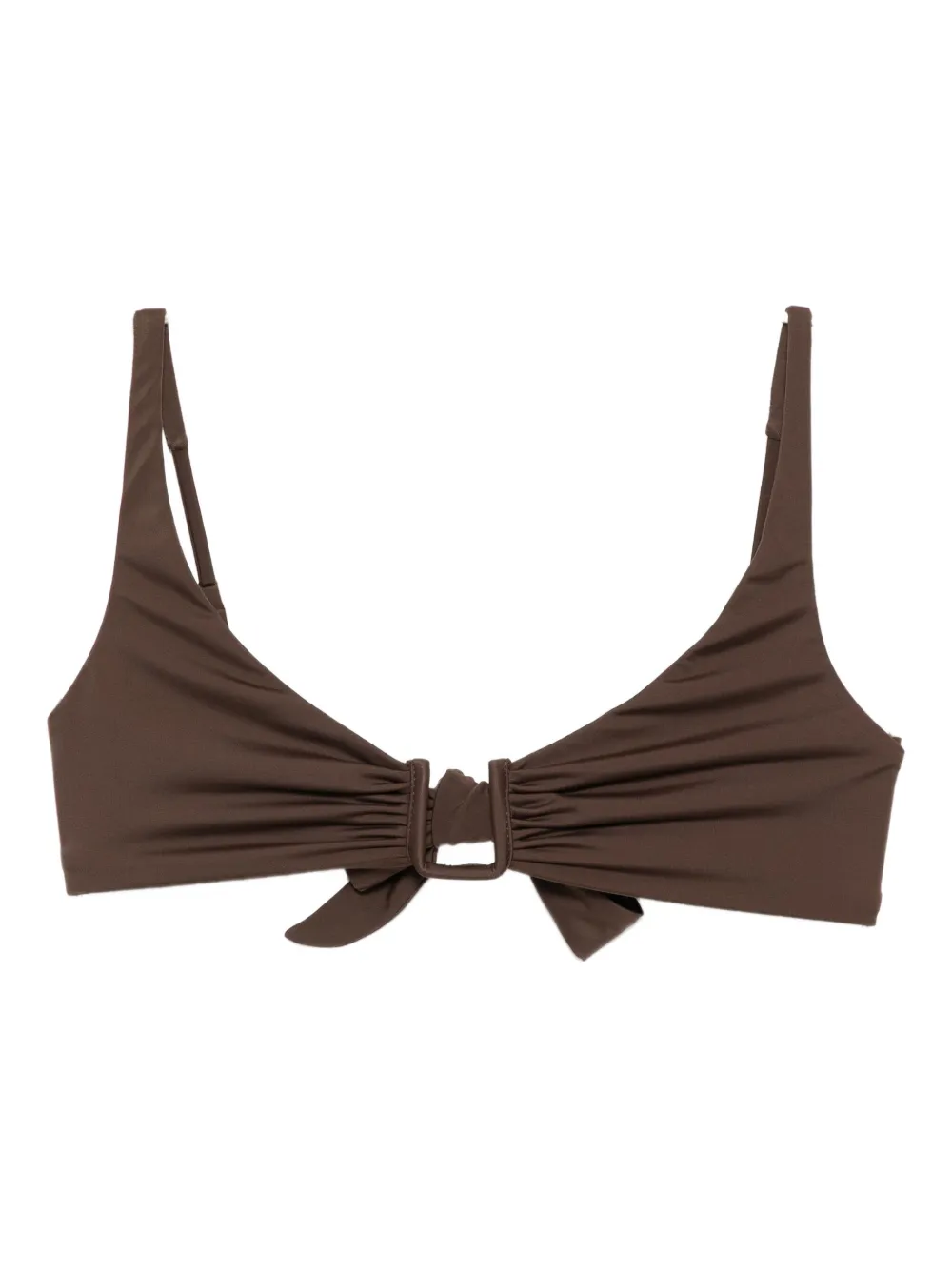 Away That Day Palma Bikini Top In Brown