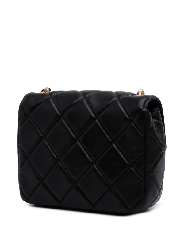 CHANEL Pre-Owned 2021-2025 ミニ キルティング ラムスキン ビジュー 