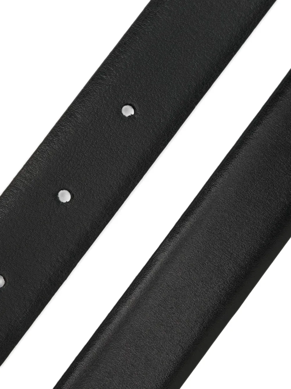 Anderson's Smalle leren riem Zwart