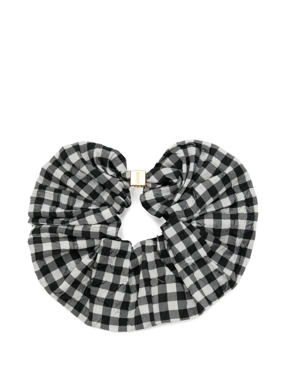 checked scrunch