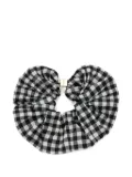 GANNI checked scrunch - Black