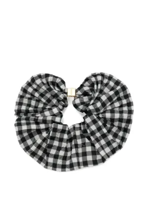 新品 GANNI チェックヘアゴム ブラック GANNI ウィメンズ ヘアアクセサリー通販 - FARFETCH