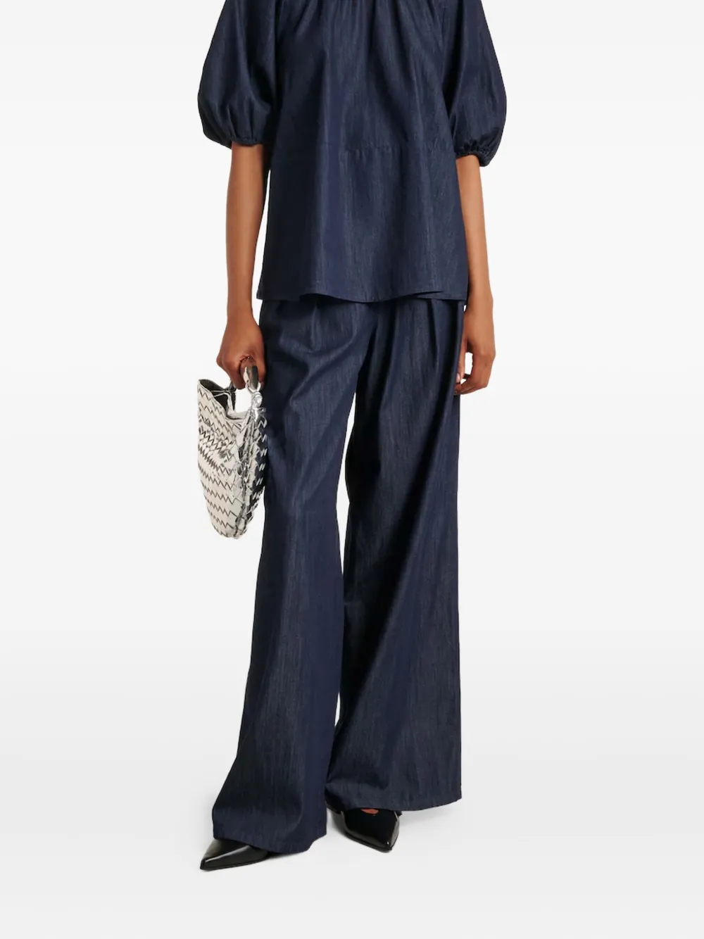 'S Max Mara Jerry geplooide jeans - Blauw