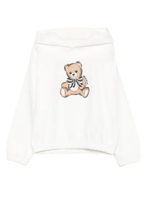 Moschino Kids teddy-print hoodie 