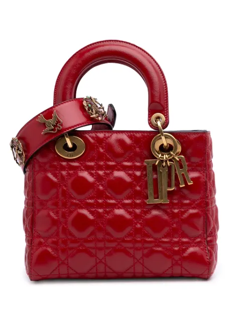 Christian Dior Pre-Owned شنطة جلد حمل صغيرة 'كاناج ماي ABC ديور ليدي ديور' بحمالة كتف 2018